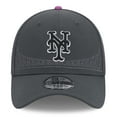 thumbnail image 2 of Men's New Era Graphite New York Mets 2024 City Connect 39THIRTY Flex Hat, 2 of 5