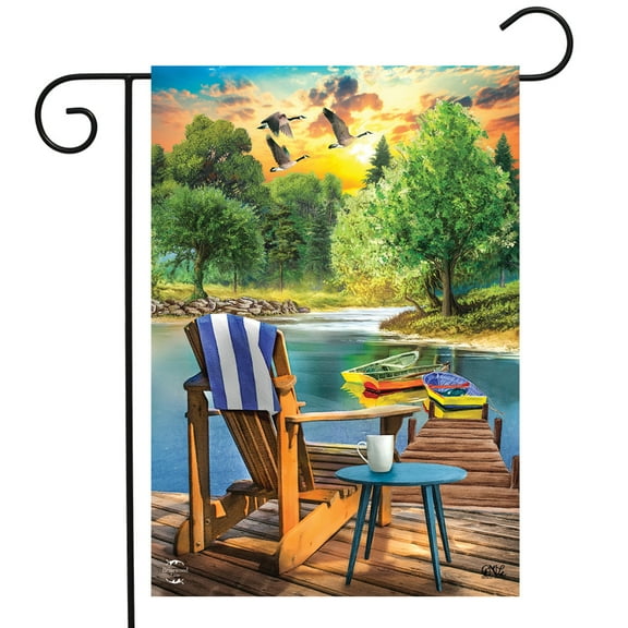 Briarwood Lane Lakeside Escape Summer Garden Flag