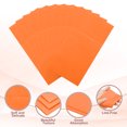 thumbnail image 3 of 100 Pcs Servilletas Desechables con Sensación de Lino y Bolsillos para Cubiertos Incorporados, Servilletas de Papel para Cuchillo y Tenedor Naranja, 3 of 6