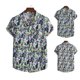 thumbnail image 2 of Camiseta de manga corta con un solo pecho, informal y cómoda, a la moda para hombre Pompotops oipoqjl43795, 2 of 9