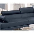thumbnail image 2 of Sectional Living Room Furniture Faux Leather Adjustable Headrest Right Facing Chaise & Left Facing Sofa, 2 of 9