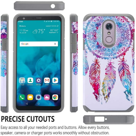 LG Stylo 4 Case, STARSHOP Drop Protection Dual Layers Phone Cover - Dream Catcher