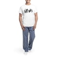 thumbnail image 5 of CafePress - Cat Music Men's Light Pajamas - Men's Light Loose Fit Cotton Pajama Set, 5 of 7