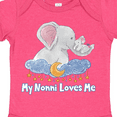 thumbnail image 4 of Inktastic My Nonni Loves Me Cute Elephants Clouds Moon and Stars Boys or Girls Baby Bodysuit, 4 of 5