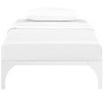 thumbnail image 4 of Platform Bed Frame, Twin Size, White, Metal, Bedroom, Modern Contemporary HB35084, 4 of 5