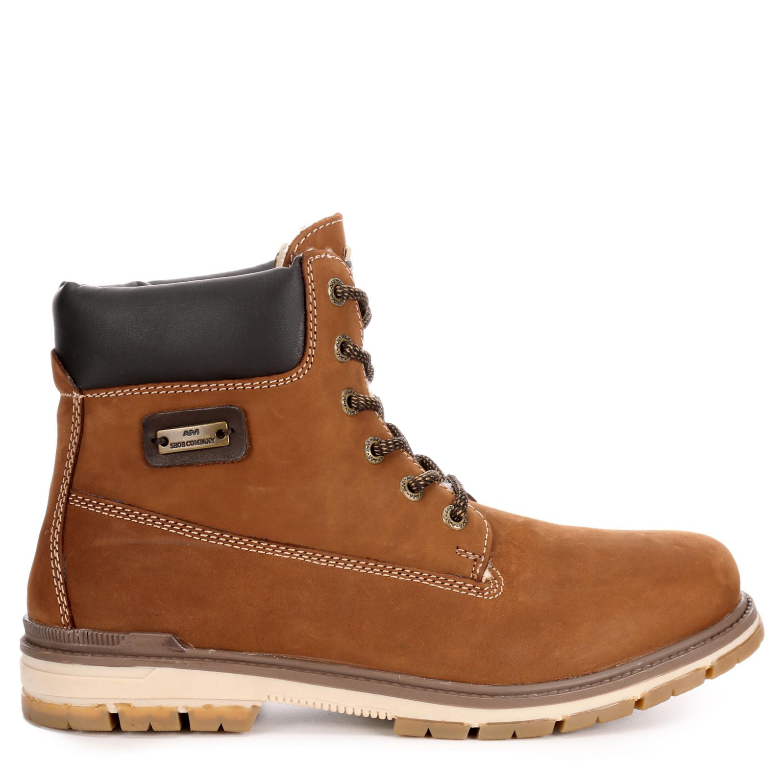 AM Shoes Mens Casual Lace Up Work Boot 