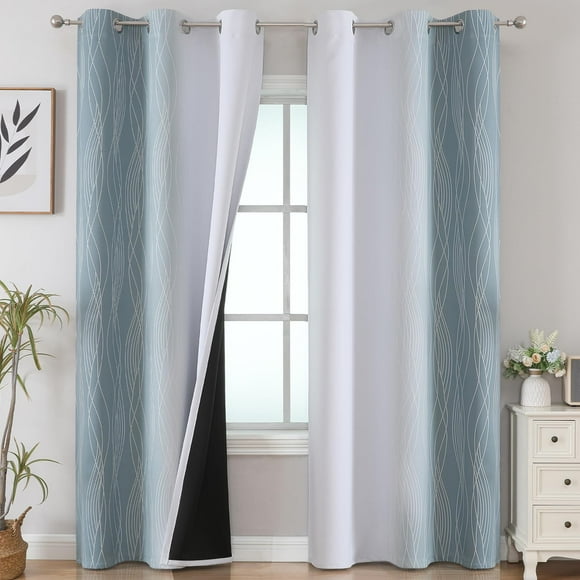 Cortina Estelar Textiler Ombre Blackout Thermal 107 x 213 cm, 2 paneles
