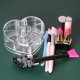 thumbnail image 2 of Acrylic Small Lipstick Organizer,cosmetic Storage For Vanity,8 Slots Nifty Heart Shape Lip Gloss Display Stand, 2 of 2