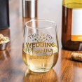 thumbnail image 2 of Wedding Planning Wine Glass - Bride to Be Gift - Stemless 20oz, 2 of 4