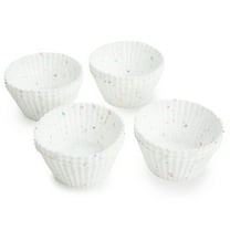 S&T Inc. Reusable Non-Stick Silicone Baking Cups (12 Pack) - Standard Size - Confetti