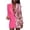 A-Pink162, variant on Women's Contrast Print Blazer Dress Long Sleeve Double Asymmetric Mini Dress Fashion Party Night Out Dress