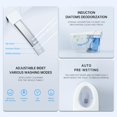 thumbnail image 5 of Smart Toilet with Built-in Bidet Seat, Tankless Toilet with Foot Touching Lid Opening, Auto Lid Closing and Flushing, Heated Seat, Pre-Wet, Warm Air Dryer,Digital Display, Remote Control, 5 of 7