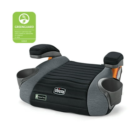 Chicco GoFit ClearTex Backless Booster Car Seat - Shadow (Black)