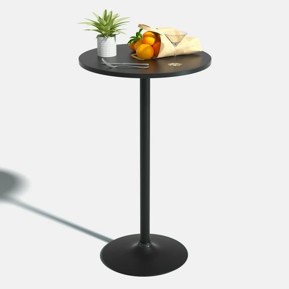 YRLLENSDAN 38.9 Inch Cocktail Tables for Parties Bar Height, Round High Top Tables Pub Tables High Bar Table Tall Bistro Table, Black
