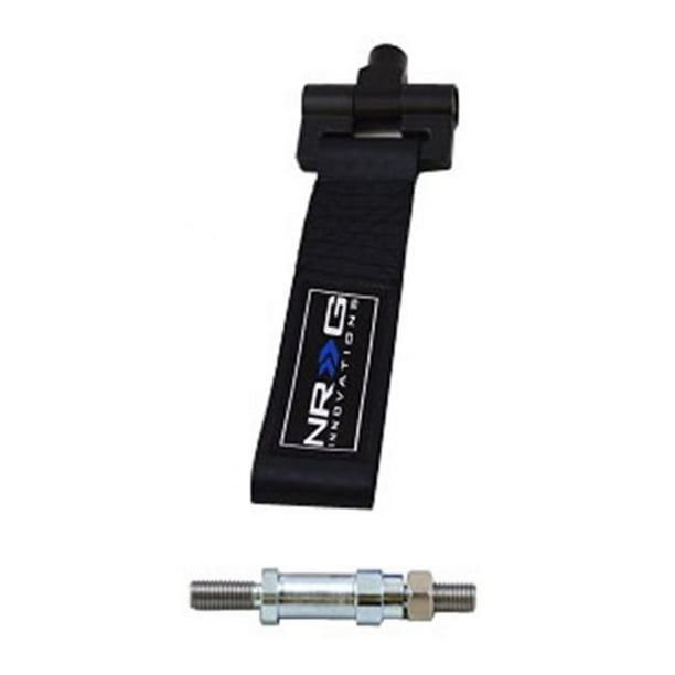 NRG Innovations TOW207BK 5000 lbs Screw on Front Tow Hook Strap