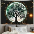 thumbnail image 2 of GOSMITH  Tree of Life Tapestry Sun and Moon Tapestry Aesthetic Galaxy Space Tapestry Psychedelic Eye Tapestries Black Tree Tapestry for Bedroom Painting, 2 of 6