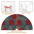 thumbnail image 4 of Sikiie Ladybug 30-48 inches {designName} Print Christmas Tree Skirt Snowman Xmas Tree Skirt with Edge Christmas Decorations for Holiday Party48", 4 of 7