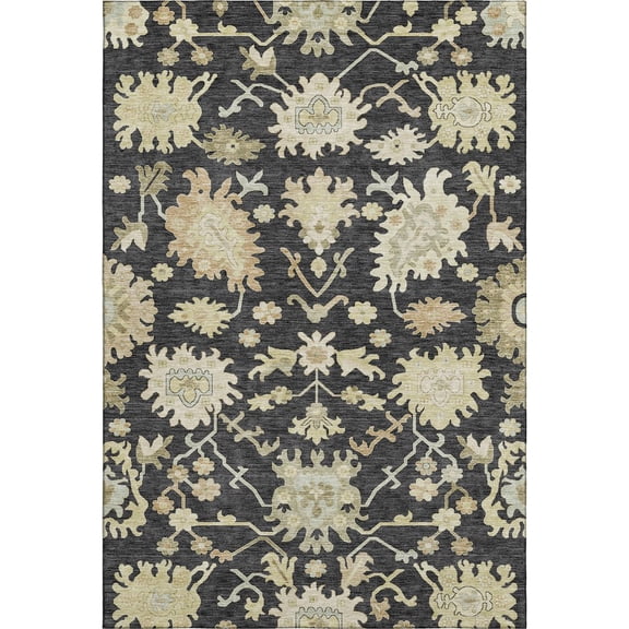 Dalyn Rugs Premium Machine Washable Mayfield AMF1150 Black 2'6" x 3'10" Rug