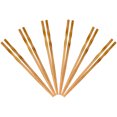 thumbnail image 4 of BambooMN 9" Reusable Japanese Bamboo Chopsticks, Carbonized Brown - Twisted, 120 Pairs, 4 of 8