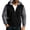 Black, variant on Jackets for Men Cozy Color Block Hooded Zip Up Long Sleeve Going Out Jacket