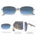 thumbnail image 4 of Gafas de sol SOJOS Y2k rectangulares estrechas SJ1187 Plateadas/Azul, 4 of 6