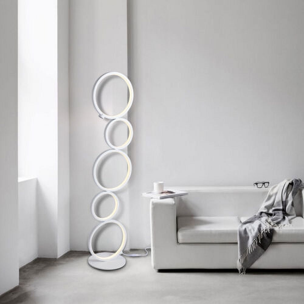 35.5'' Modern LED Dimmable Floor Lamp Standing Reading Light for Living Room 24W