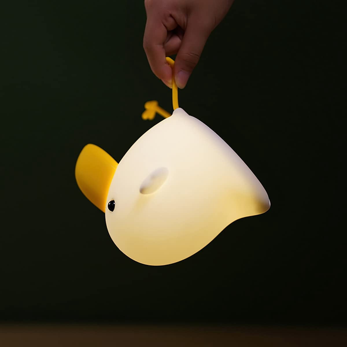 KOMI Kids Night Light, Cute Silicone Bird, Squishy LED Night Light for Bedroom and Kids Room Bird