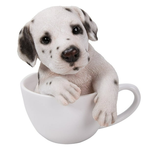 Adorable Teacup Pet Pals Puppy Collectible Figurine 5.75 Inches (Dalmatian), Cute and adorable