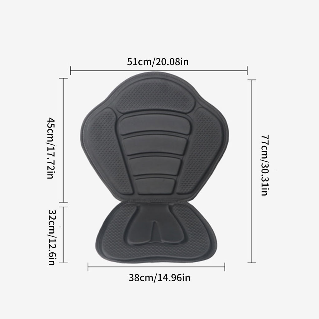 Paddling Cushion Adjustable Kayaks Seat Padded Canoes Backrest Seat for Kayaks Rowboats Fishing Boats