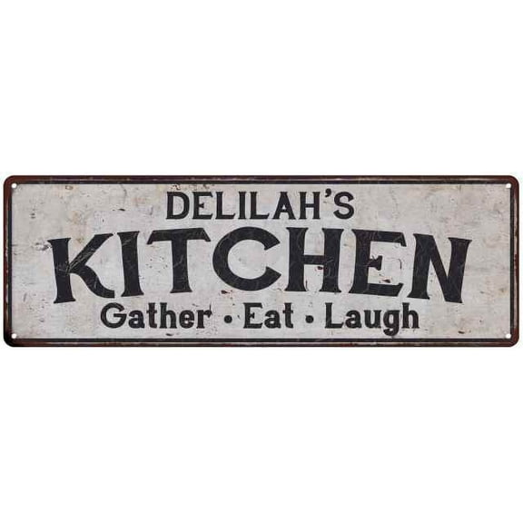 DELILAH's Kitchen Gift Rustic Chic Decor Gift 6x18 Sign 206180051799