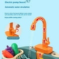 thumbnail image 4 of Water-saving Faucet Accessories For Kids Play With Running Water Sink Sink Toy Plastic Toy Faucet Play Kitchen Sink white, 4 of 9