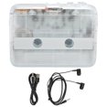 thumbnail image 1 of TON007B Bluetooth Cassette Player with Headphones Auto Reverse Stereo Cassette Player White, 1 of 1