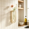 thumbnail image 2 of SLYNSHome Metal Wall Mounted Vase, Geometric Iron Art Hydroponic Planter,Gold Clear Test Tube Flower Holder For Indoor Wall Home Decor, 2 of 6
