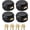 Black 4 Pack, variant on 4  Trailer Door Locks Keyed Alike  Hockey Puck Locks Reinforced  Shackle Padlocks w/8  Solid  Lock for    Shed Gates Garage