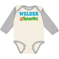 thumbnail image 3 of Inktastic Welder in Training Boys or Girls Long Sleeve Baby Bodysuit, 3 of 5