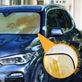thumbnail image 6 of Iauyy Foldable Windshield Sun Shade for Cars, Interior Sun Protection for car UV Protection for Sedan/SUV/Truck, (S/M/L) Woodblock Prints, 6 of 8