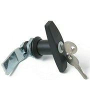 MACHSWON Trailer T-Handle Lock, Rear Fixing T Handle Lock Tool Box Garage Door Lock with 2 Keys for RV Caravan