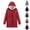 Coffee, variant on Jinhomg Plus Size Hooded Coat for Women Soft Cozy Fleece Lined Full-Zip Puffer Jacket Fall Winter Warm Long Length Outerwear with Pockets Clearance Items for Women Red XXXL