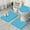 French Bulldog, variant on German Shepherd Dog and Footprint Bathroom Rugs Sets 3 Piece,Toilet Cover Set,Absorbent Non Slip Bathroom Mats Sets with U-Shaped Contour Rug Toilet Rug Set