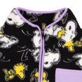 thumbnail image 5 of Peanuts Snoopy and Woodstock Women's Fleece Pullover Quarter-Zip Jacket for Women and Juniors (Sizes XXS-XXL), 5 of 6