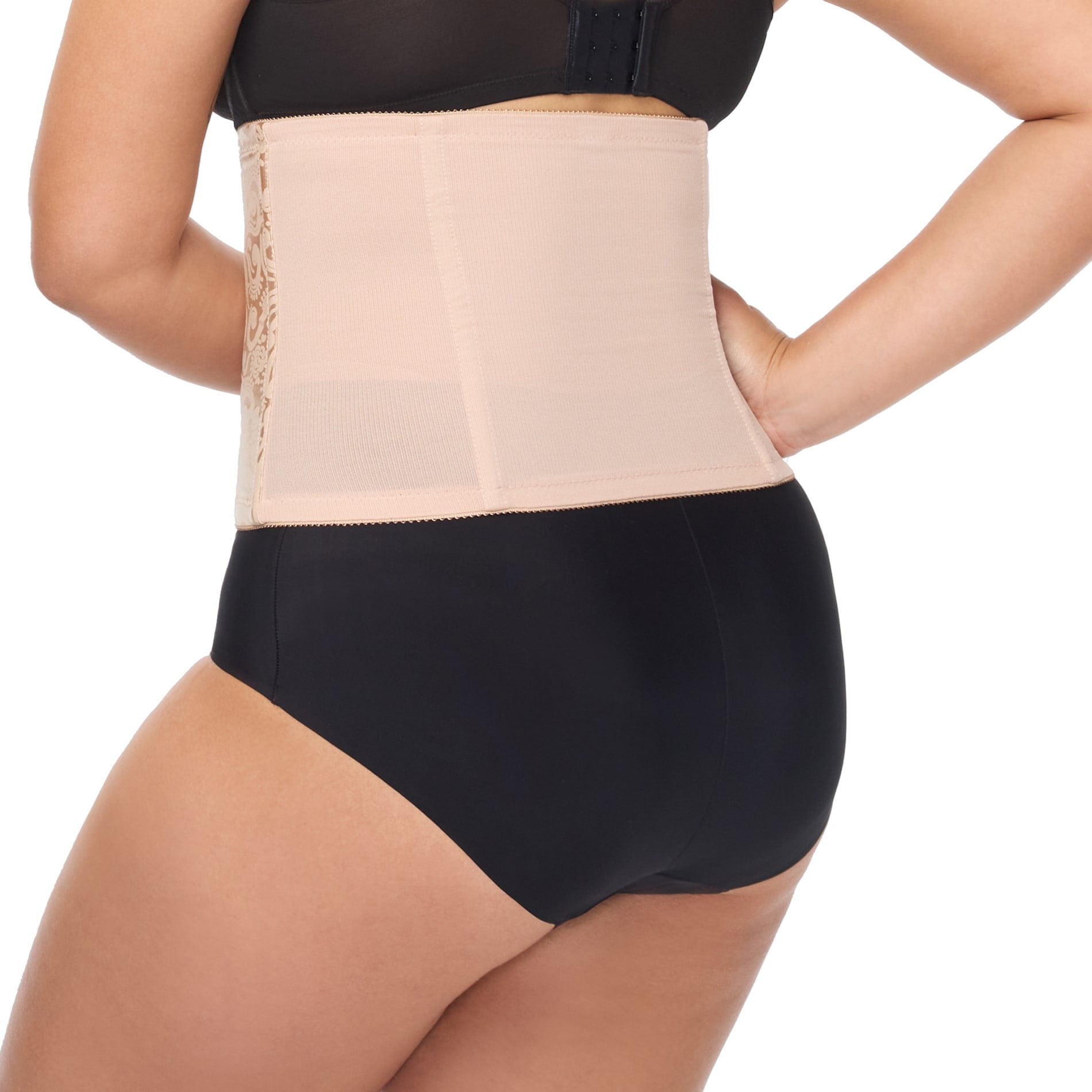 Cupid Women's Extra Firm Control Hook & Eye Waist Cincher Shapewear