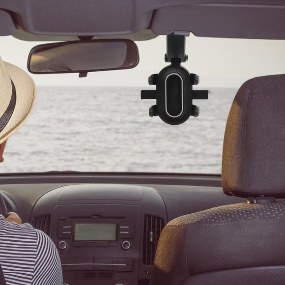 HONITANO Vehicle Phone Holder Clip on Car Visor Mount Adjustable Black Phone Stand