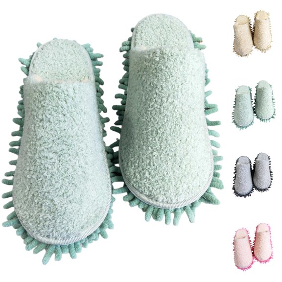 HNMKIU Girls Winter Slippers for Kids Comfortable and Easy To Wear Toddler Shoes Detachable Design for Cleaning Ideal Indoor Slippers for Ages 5-8 Green,7-8 Years