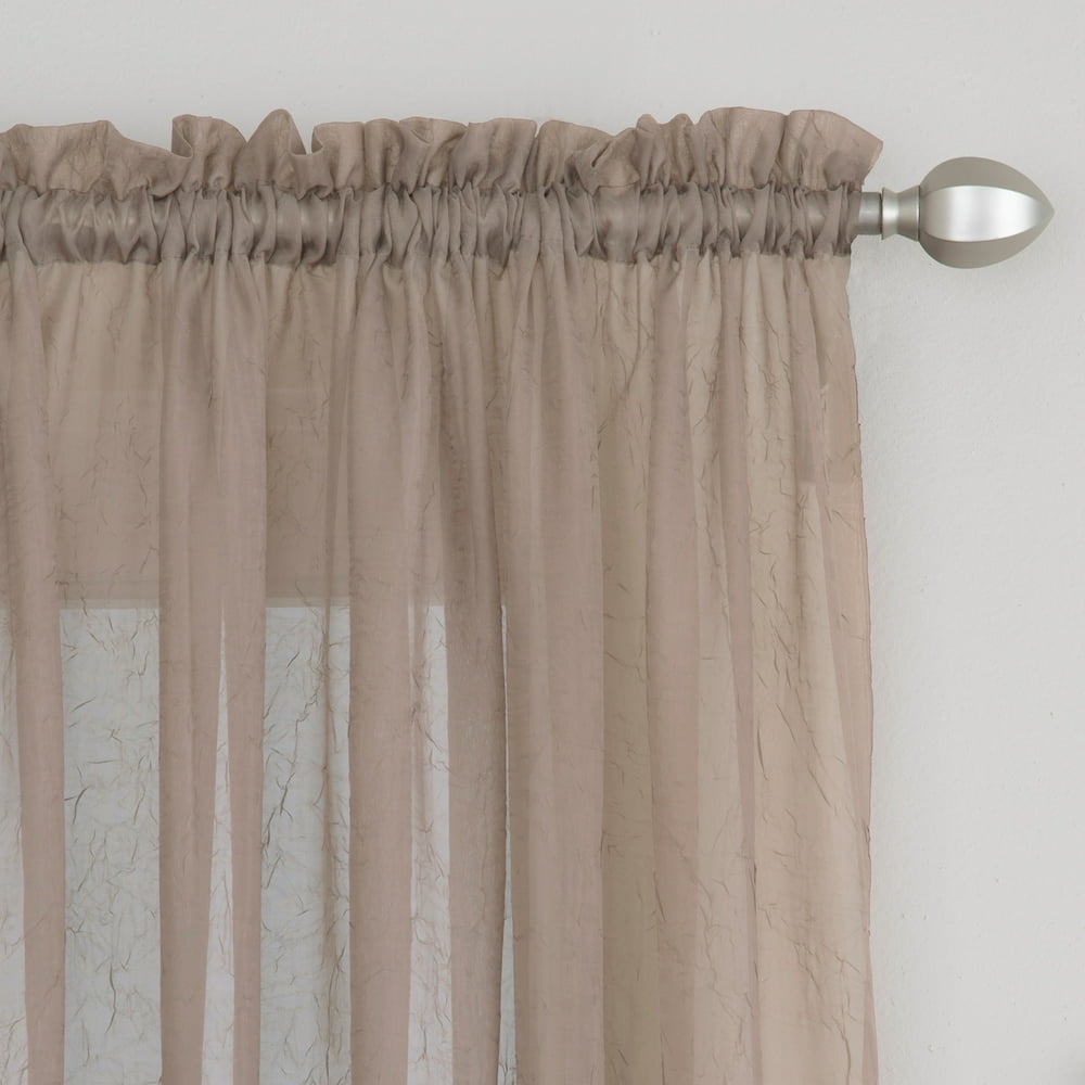 Miller Curtains Preston Sheer 108Inch Rod Pocket Curtain Panel 52 X