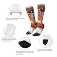 thumbnail image 3 of Masiiu Bluey Print Adult Crew socks, Comfortable Novelty Colorful Patterned, Breathable, Stylish Colorblock for Men Women, 3 of 6