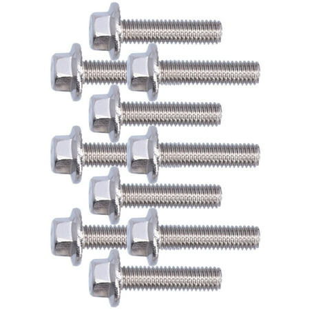 

Screw Durable Flanged Hex Head 10Pcs For Fastening M5x20