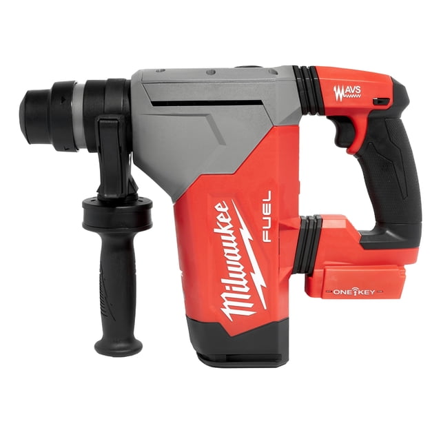 Martillo perforador Milwaukee M18 Fuel 1-1/8 SDS Plus con una llave