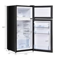 thumbnail image 3 of Giantex Compact Refrigerator, 3.4 cu. ft. Mini Cooler Fridge, Freestanding Fridge w/Adjustable Thermostat, Black, 3 of 8