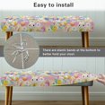 thumbnail image 6 of Chririnla Easter Themed Cartoon Pattern Dining Room Bench Slipcover, Snug Fit Bench Seat Cover Pet Hair Resistant Polyester Spandex Dining Bench Slipcover for Living Room, 6 of 9