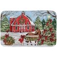 thumbnail image 1 of Merry Christmas Door Mat Outdoor Welcome Mats for Front Door, Christmas Doormat with Thickened Non-Slip PVC Backing, Non Slip Blanket Indoor Outdoor Rug Welcome Decor Mats, 1 of 7